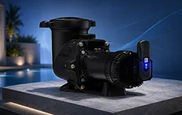 Professional pool pump system for luxury residential pool construction and maintenance